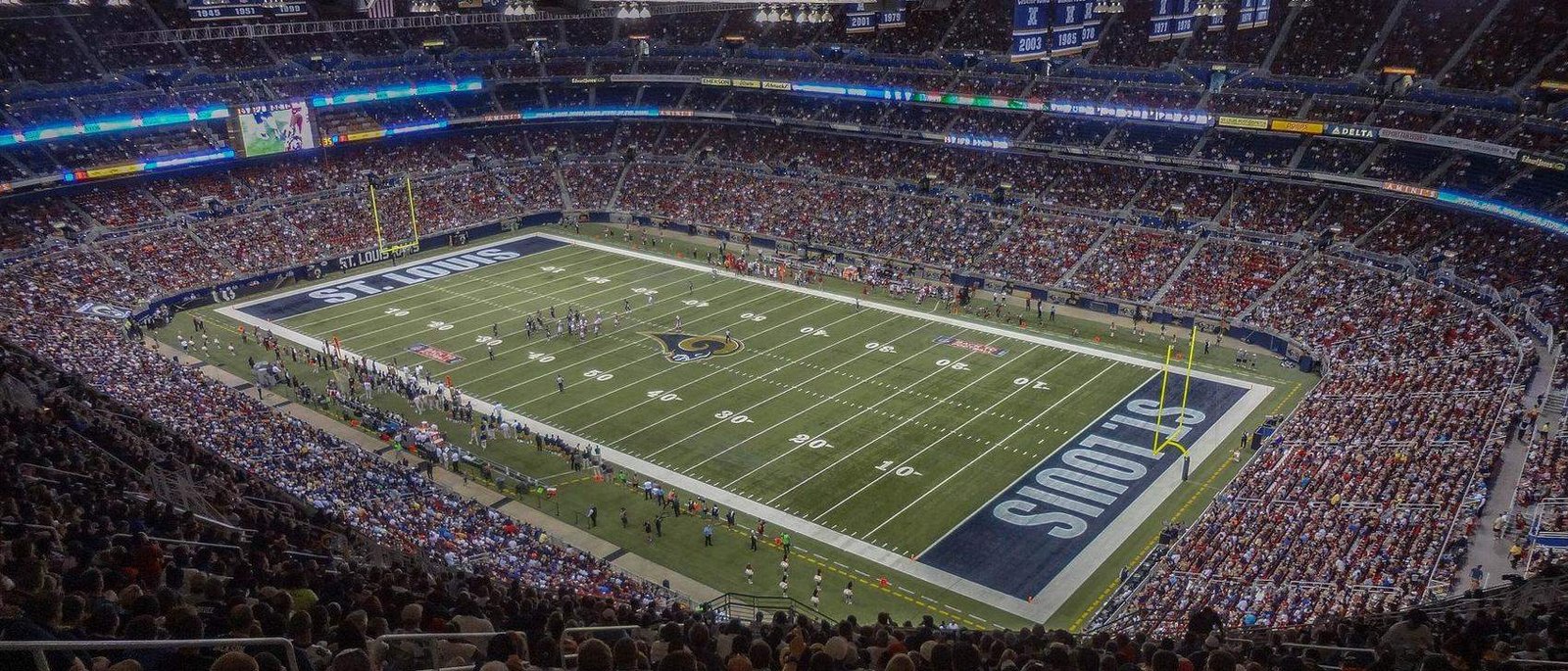 The arena of The Dome at America’s Center, filled