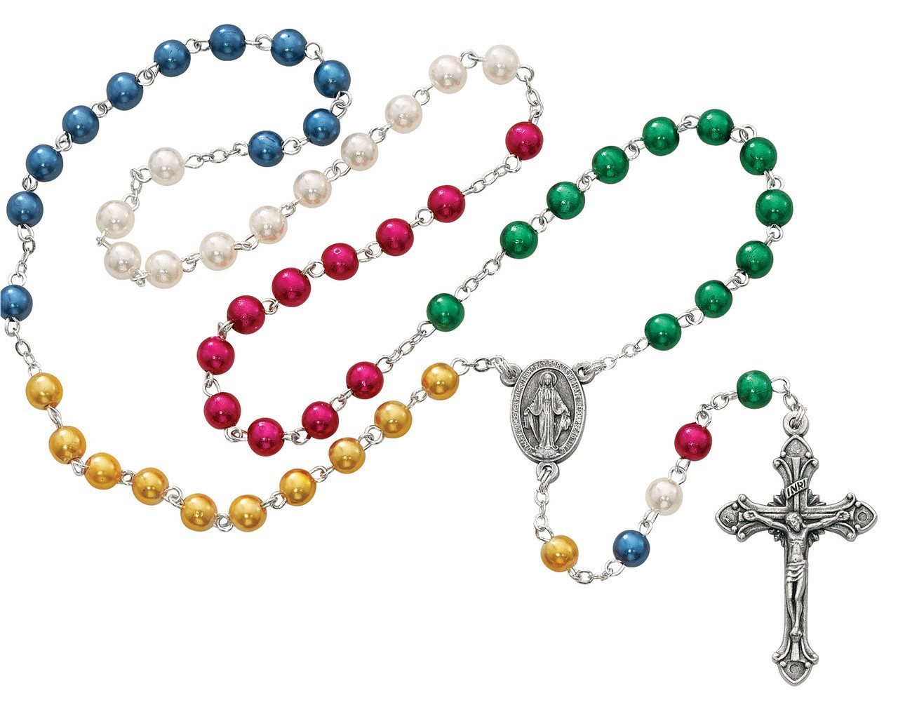 The World Mission Rosary, five decades in five colours