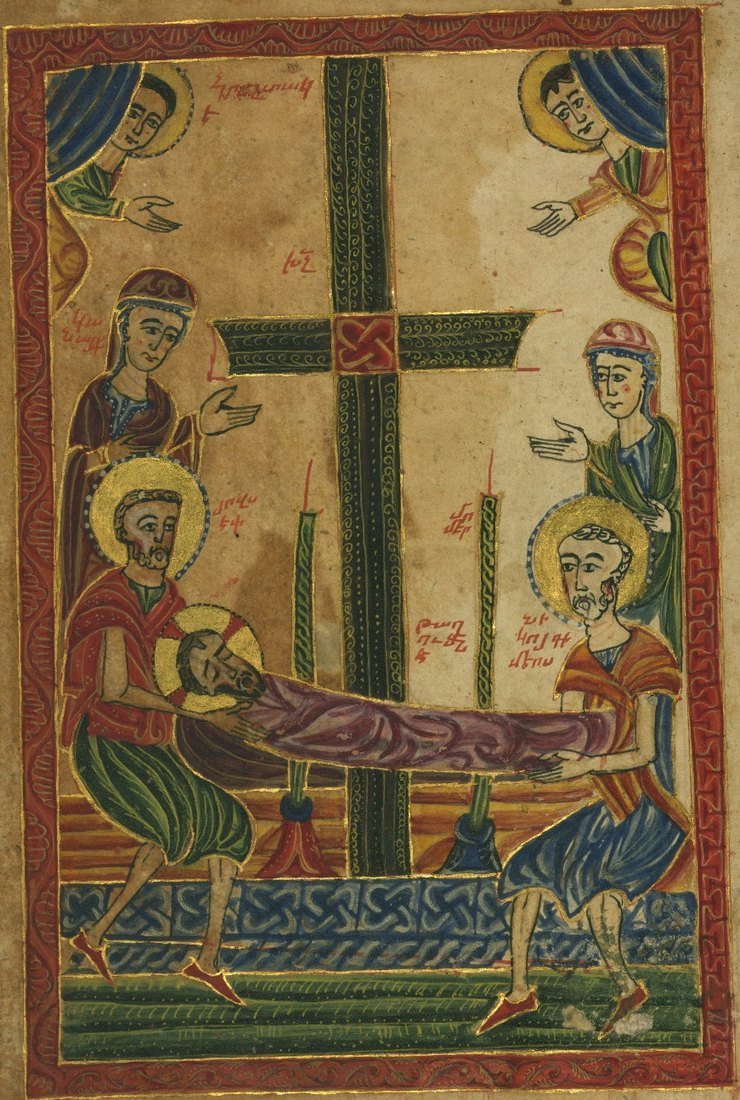 Jesus is laid in the tomb